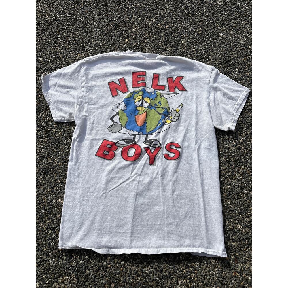 Nelk Boys takes over Europe Thrashed punk skater grunge Medium casual shirt